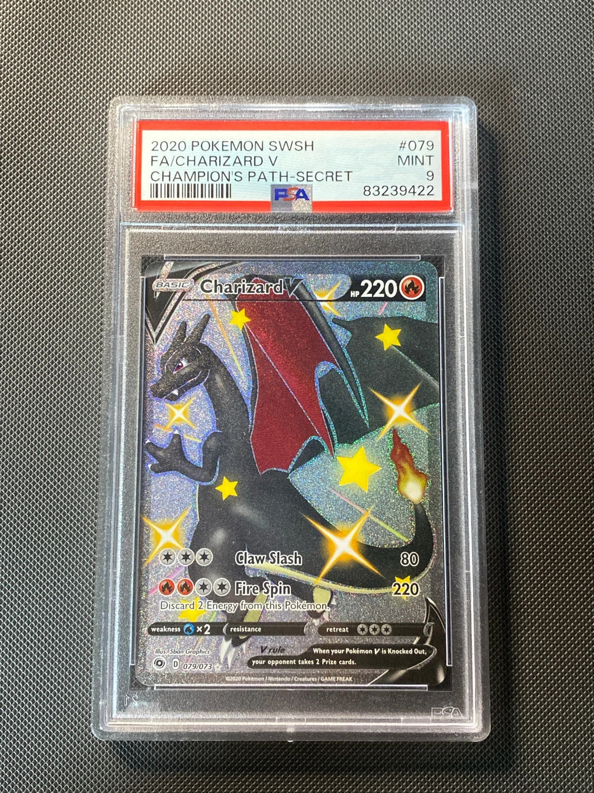 Charizard V 79 · PSA 9